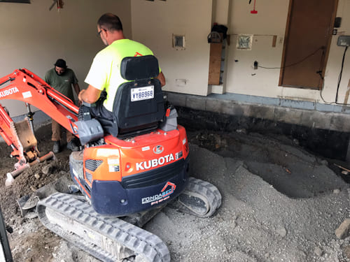 Fondasec Excavation | Need Pyrite removal? Are your concrete floors crumbling? Fondasec can help. | Fondasec.com